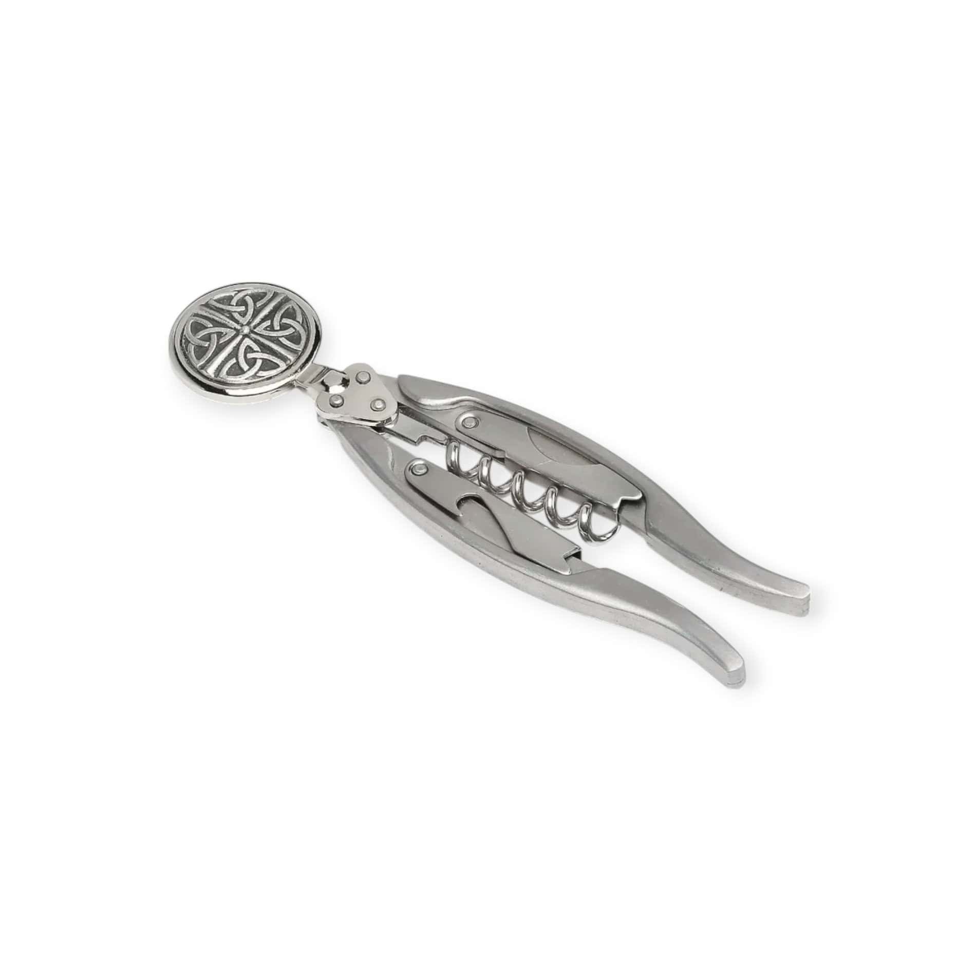 Four Trinity Knots Winged Corkscrew – Mullingar Pewter - Accessories - Image 1