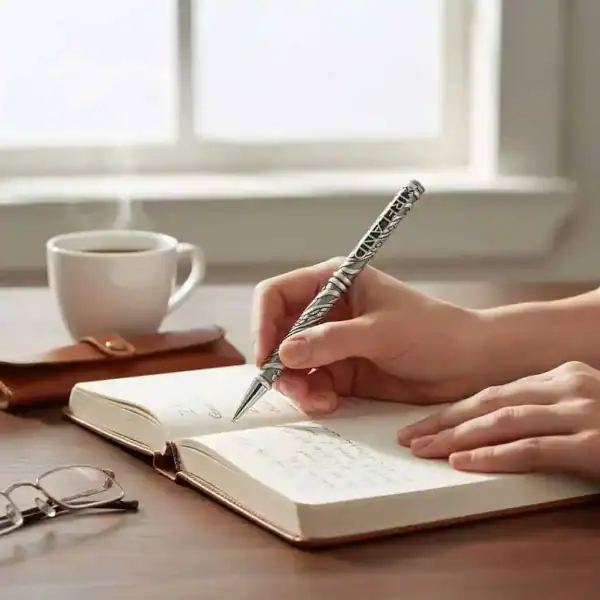 Celtic Birds Pewter Pen – Inspired by the Book of Kells - Irish Gifts