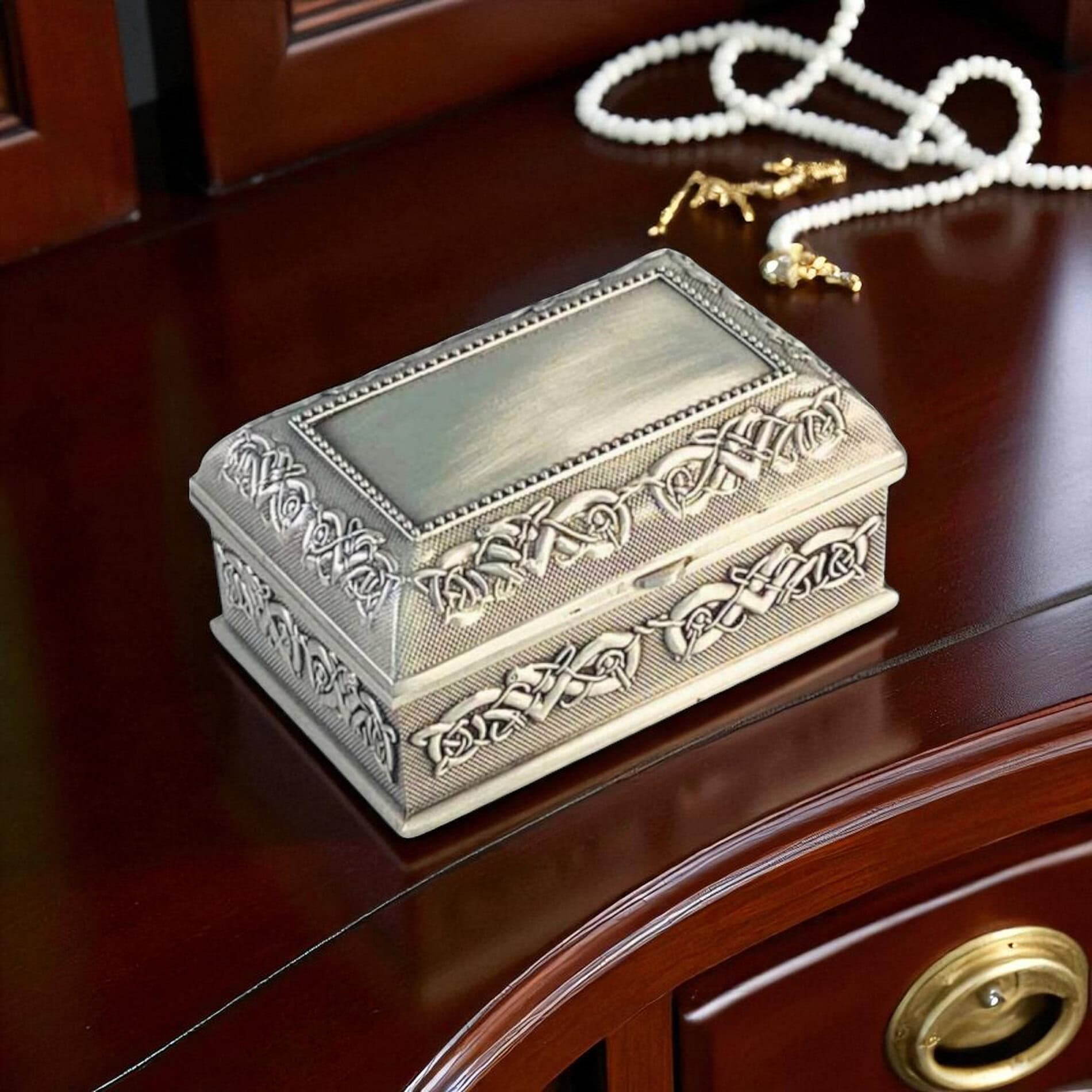 Small Irish Pewter Jewellery Box – Mullingar Pewter - Accessories