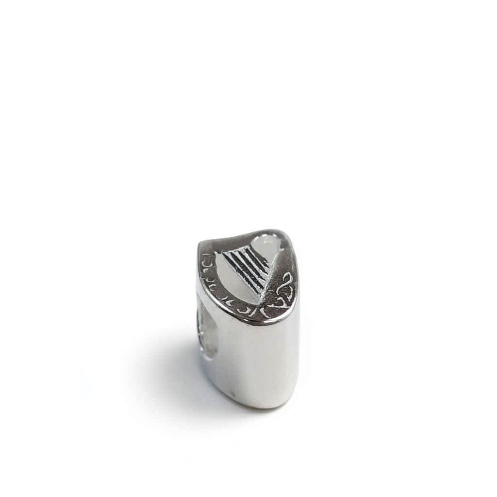 Sterling Silver Harp Bead Charm – can use on Pandora Bracelets - Irish Gifts