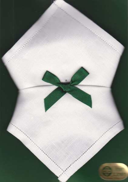 Irish Linen Womans Handkerchief - Plain Edge - 2 Pack - Baby & Christening Gifts