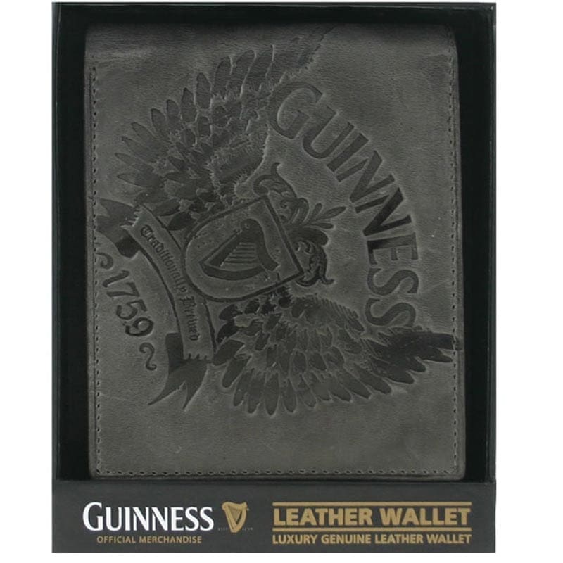 Guinness Grey Leather Wallet – Wings Collection - Accessories