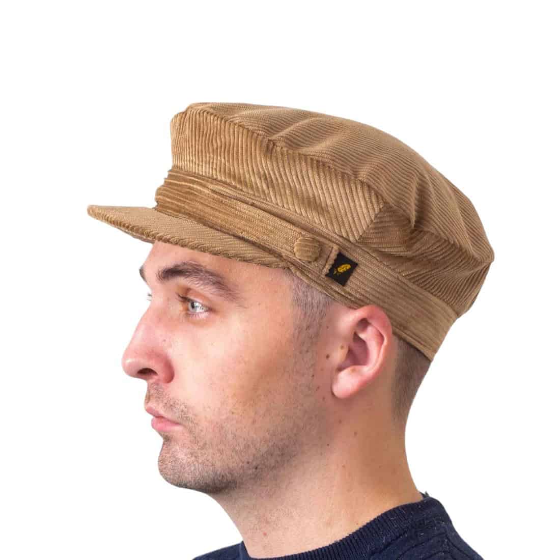 Beige Corduroy Skipper Cap - Hatman of Ireland - Hats | Caps | Clothing