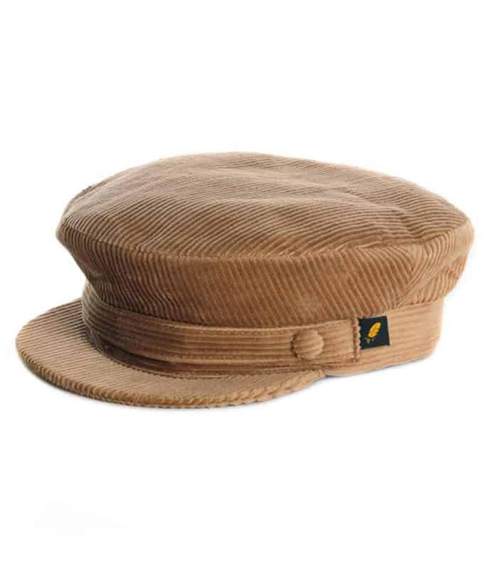 Beige Corduroy Skipper Cap - Hatman of Ireland - Hats | Caps | Clothing - Image 1