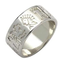 Wide “Impressions of Ireland” Ring – Sterling Silver by Fadó Jewellers - St Patricks Day
