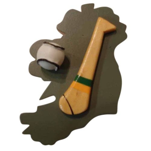 Hurling Fridge Magnet - Kerry - Green and Gold - Decorative Bar Stuff