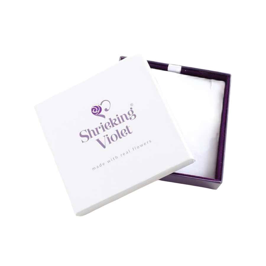 Forget-Me-Not Silver Stud Earrings – Teardrop Design - Confirmation Gifts - Image 2