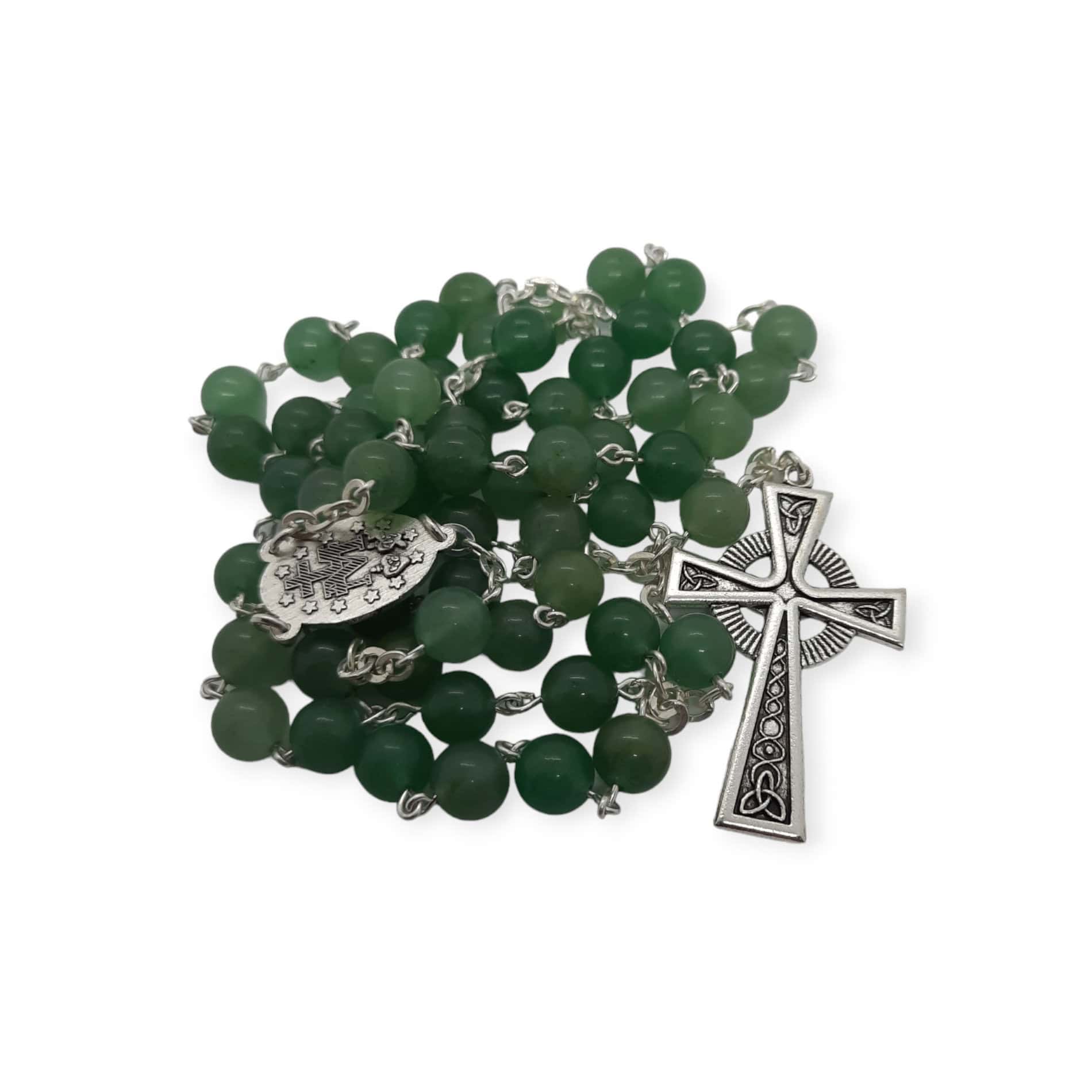 Aventurine Rosary Beads – 8mm - Made in Galway - Accessories - Image 1