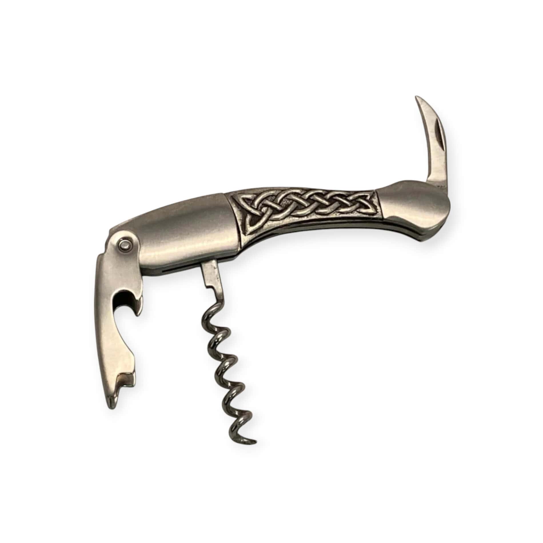 Celtic Knot Waiter’s Corkscrew – Heavyweight Irish Wine Opener - Accessories - Image 1