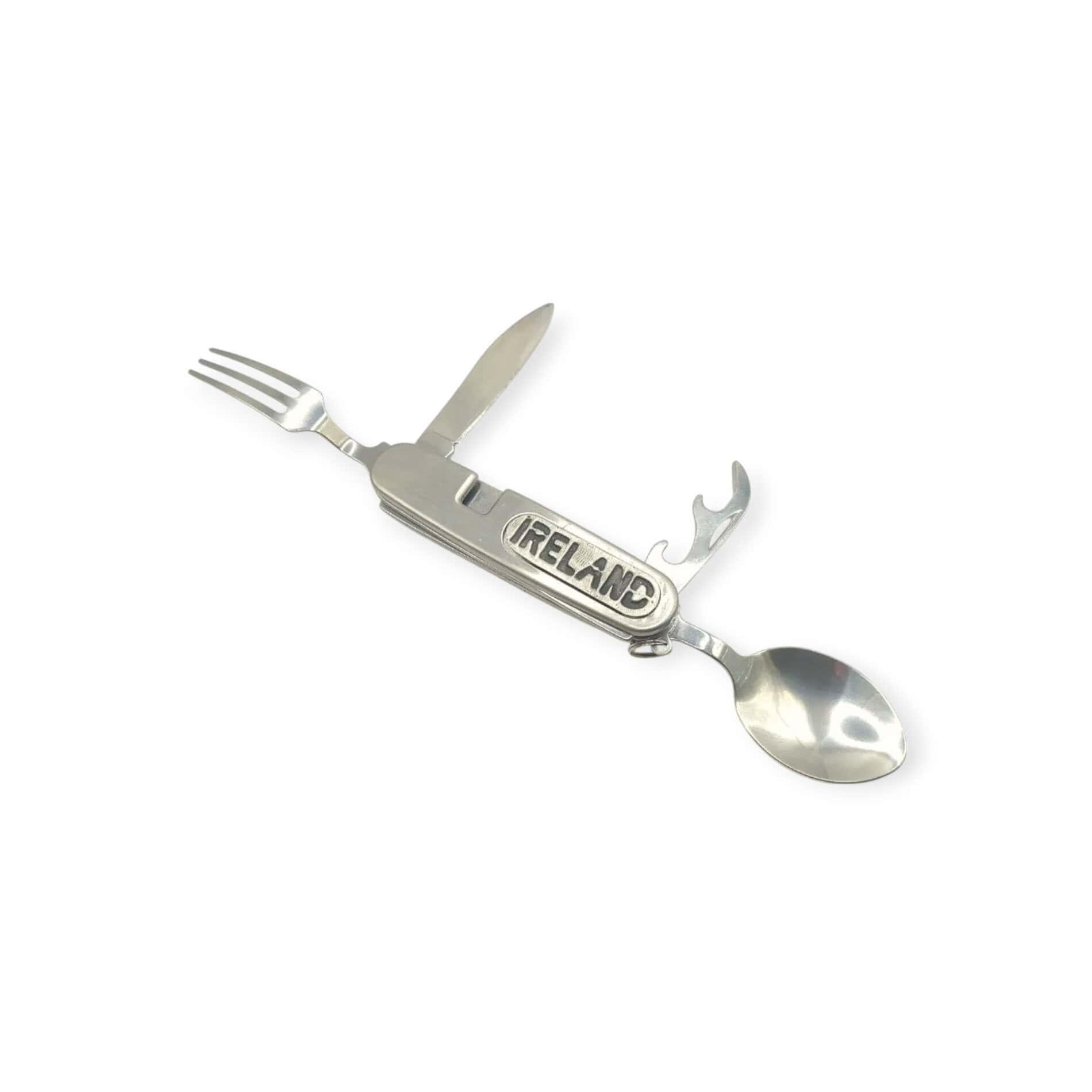 Ireland Camping Cutlery Tool – Made by Mullingar Pewter - Irish Bar/Guinness - Image 1
