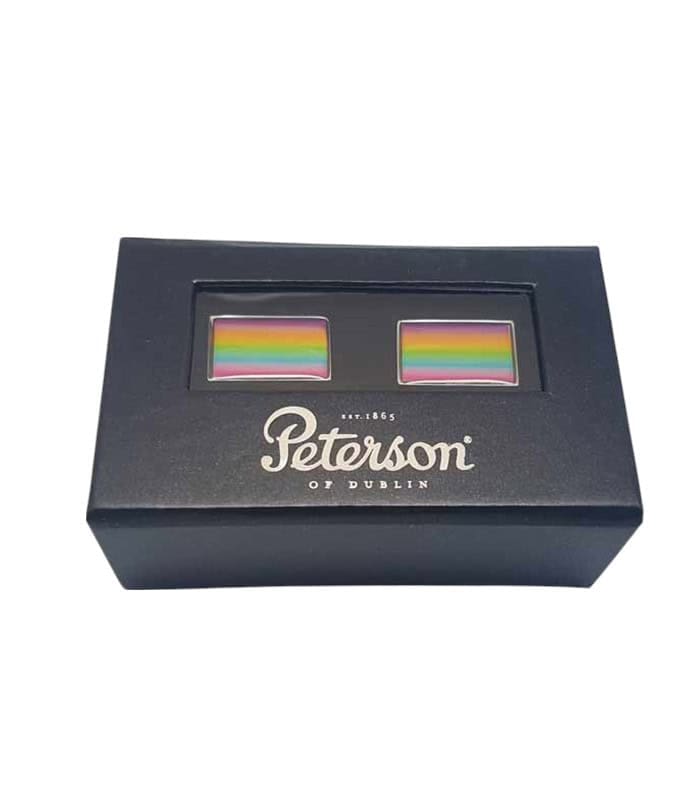 Rainbow Cufflinks – Petersons of Dublin Collectors Gift - Irish Gifts - Image 1