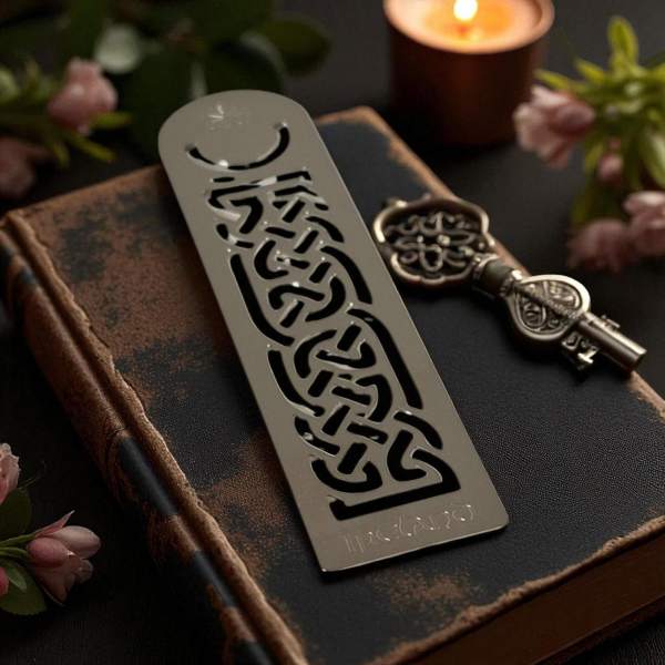 Irish Metal Bookmark with Celtic Knots - Irish Gifts