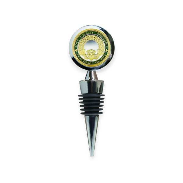 Ireland Wine Bottle Stopper - Irish Claddagh Design - Irish Bar/Guinness - Image 1