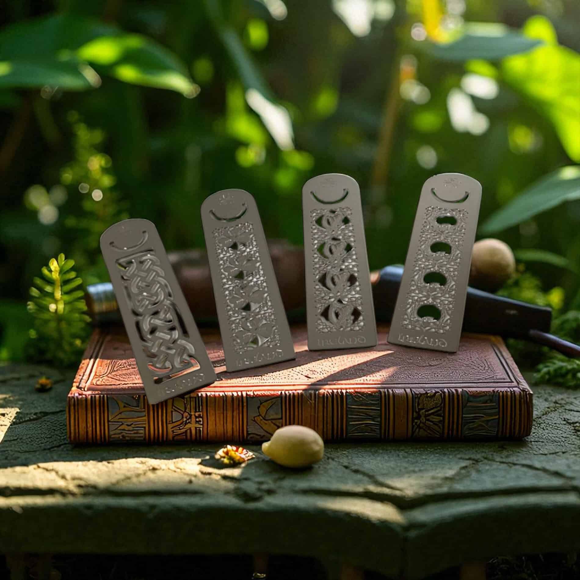 Irish Metal Bookmarks - Set of Four Irish Designs - Irish Gifts