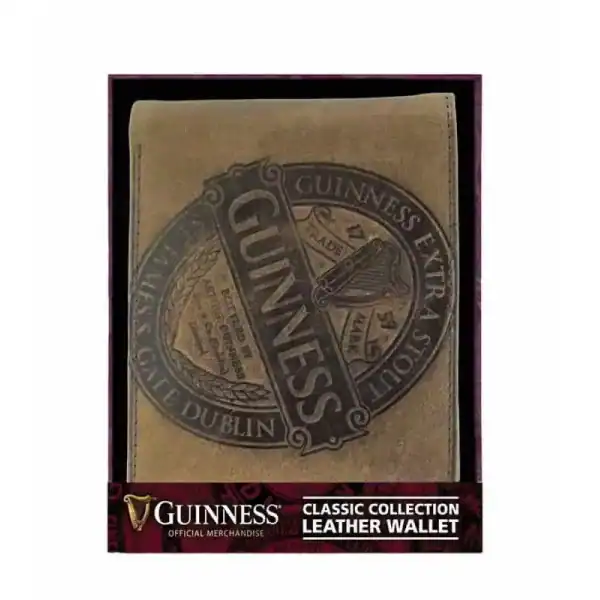 Guinness Brown Leather Wallet – Classic Collection - Irish Bar/Guinness
