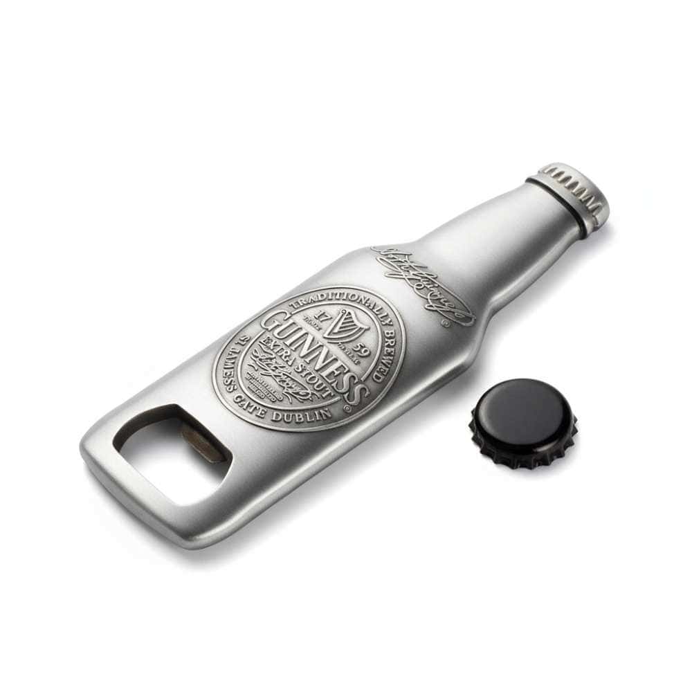 Guinness Metal Bottle Opener Magnet – Classic Bottle Design - Irish Bar/Guinness