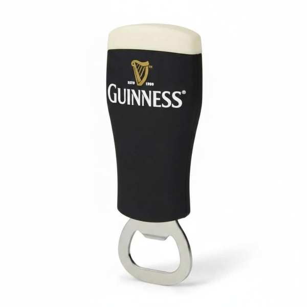 Guinness PVC Bottle Opener Magnet – Pint of Guinness Design - Irish Bar/Guinness