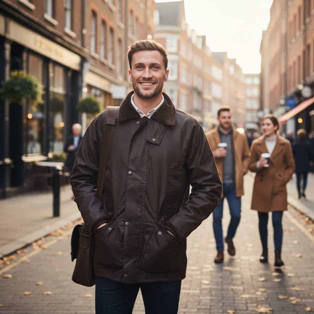 Men’s Waxed Jacket – Brown Wax | Classic Outdoor Style - Clothing Collection
