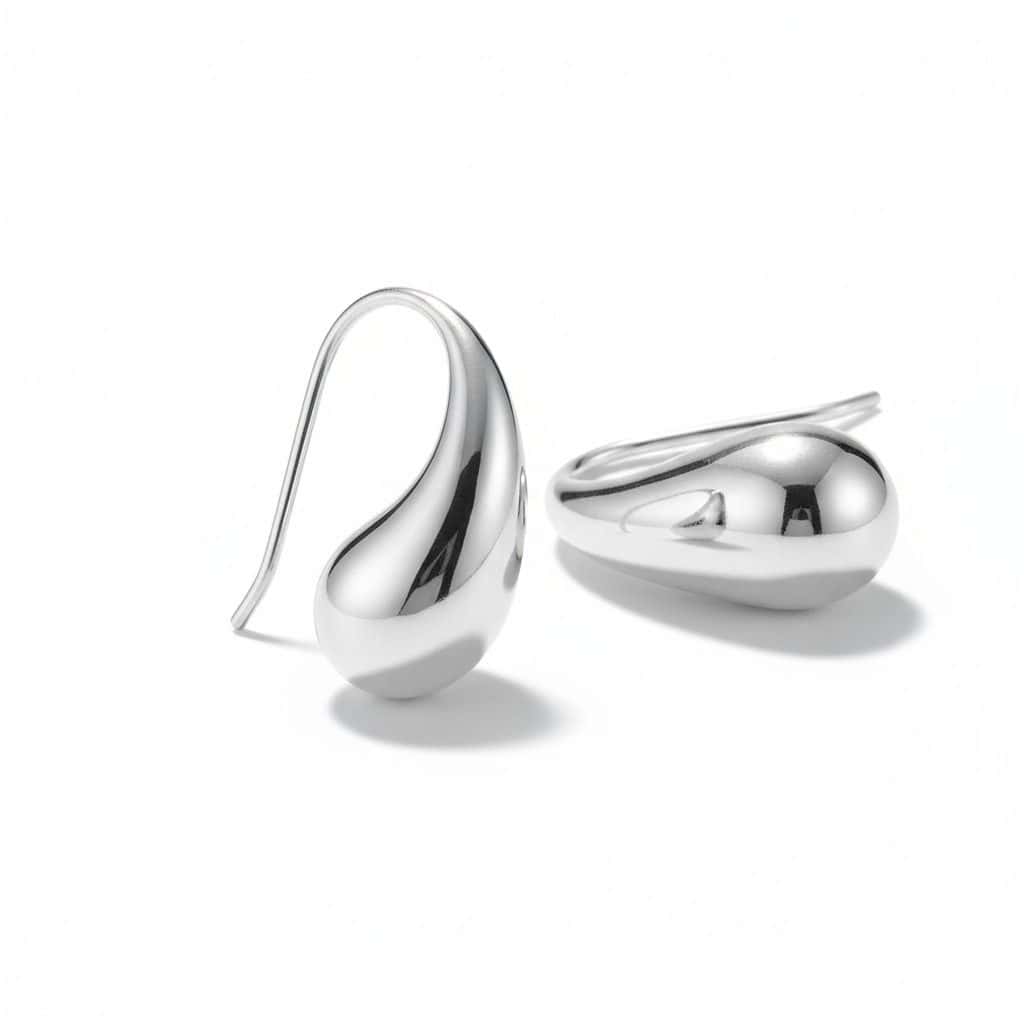Sterling Silver 3D Droplet Earrings - Irish Gifts