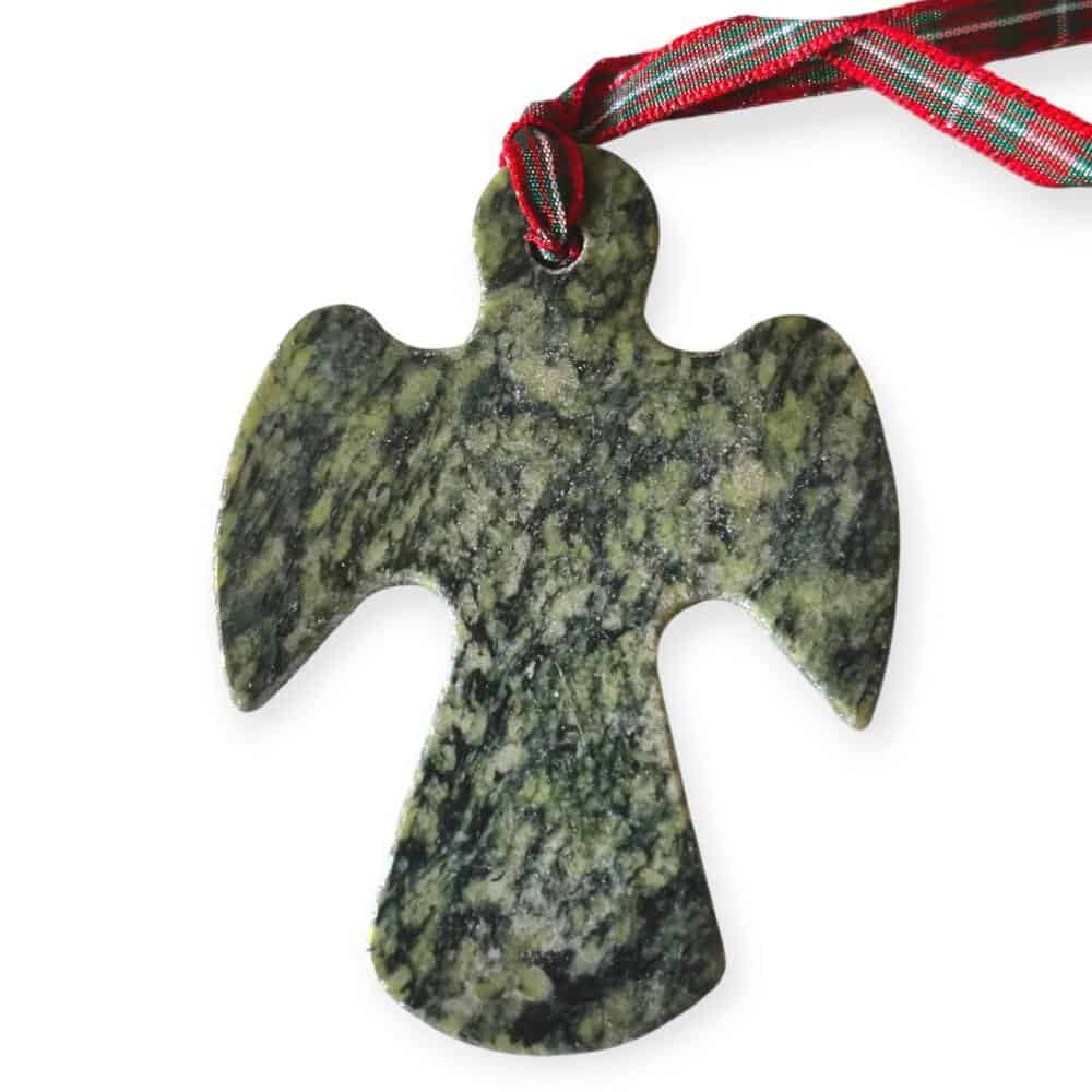 Connemara Marble Angel Christmas Tree Ornament – Handmade in Ireland - Connemara Marble