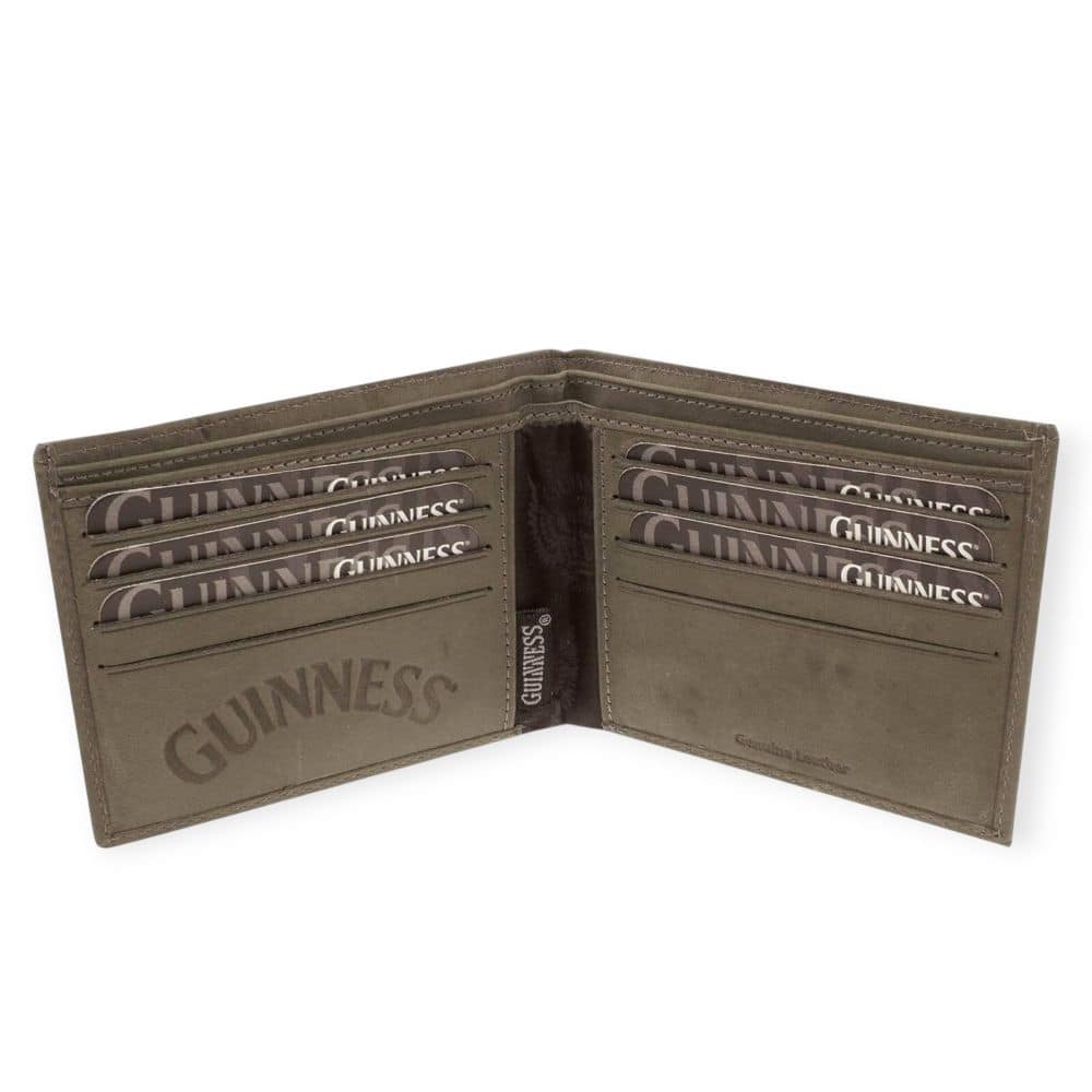 Guinness Brown Leather Wallet – Classic Collection - Irish Bar/Guinness - Image 1