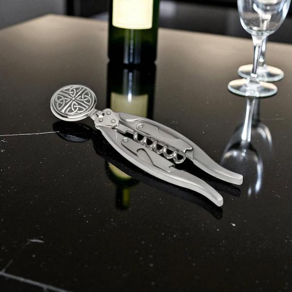 Four Trinity Knots Winged Corkscrew – Mullingar Pewter - Accessories
