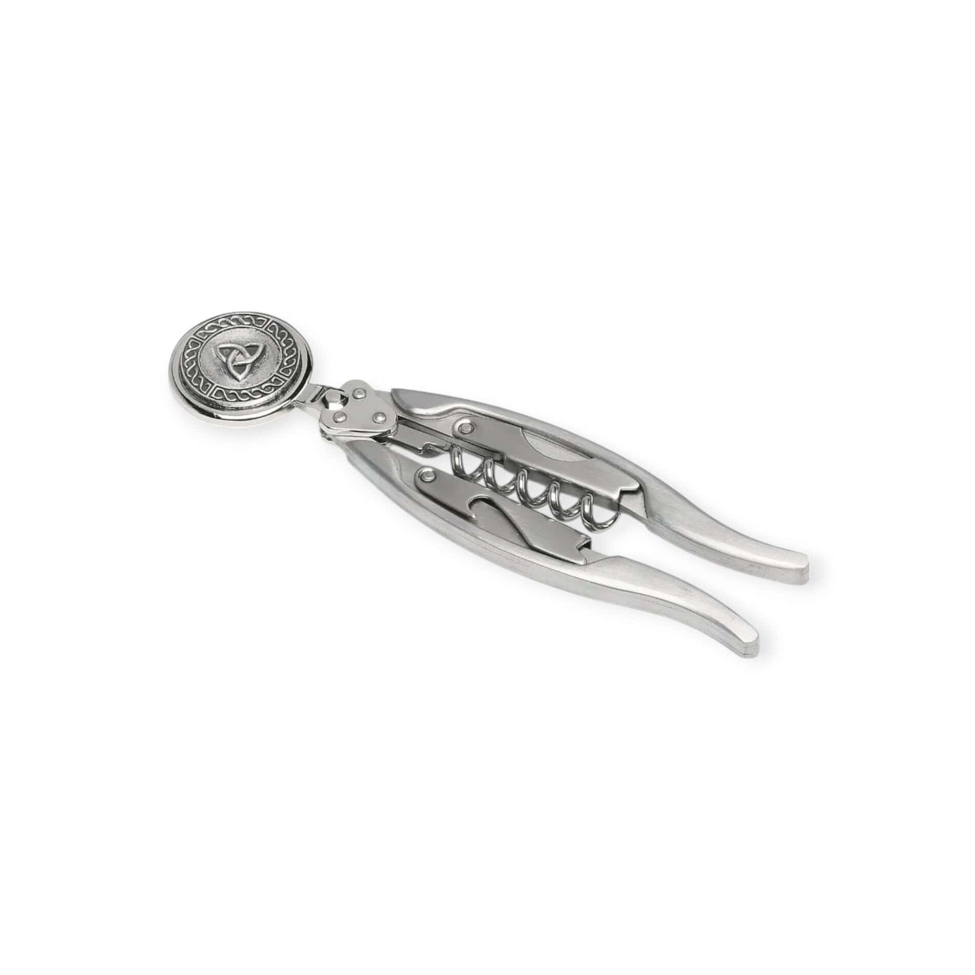 Trinity Knot Winged Corkscrew – Handmade by Mullingar Pewter - Accessories - Image 1