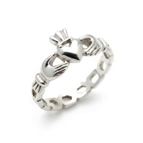 The “Mask” Sterling Silver Claddagh Ring by Fadó Jewellers - St Patricks Day