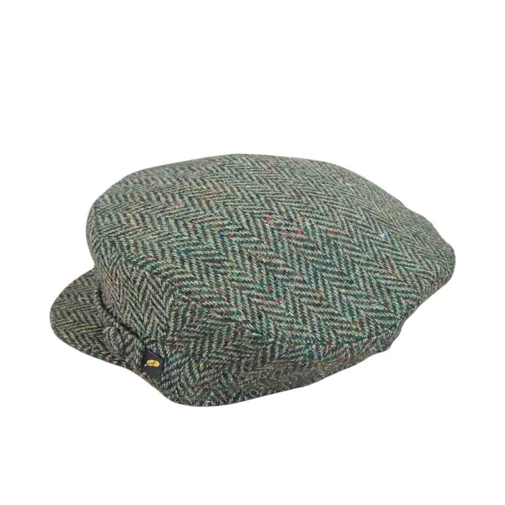 Green Herringbone Donegal Tweed Skipper Hat - Hats | Caps | Clothing - Image 4
