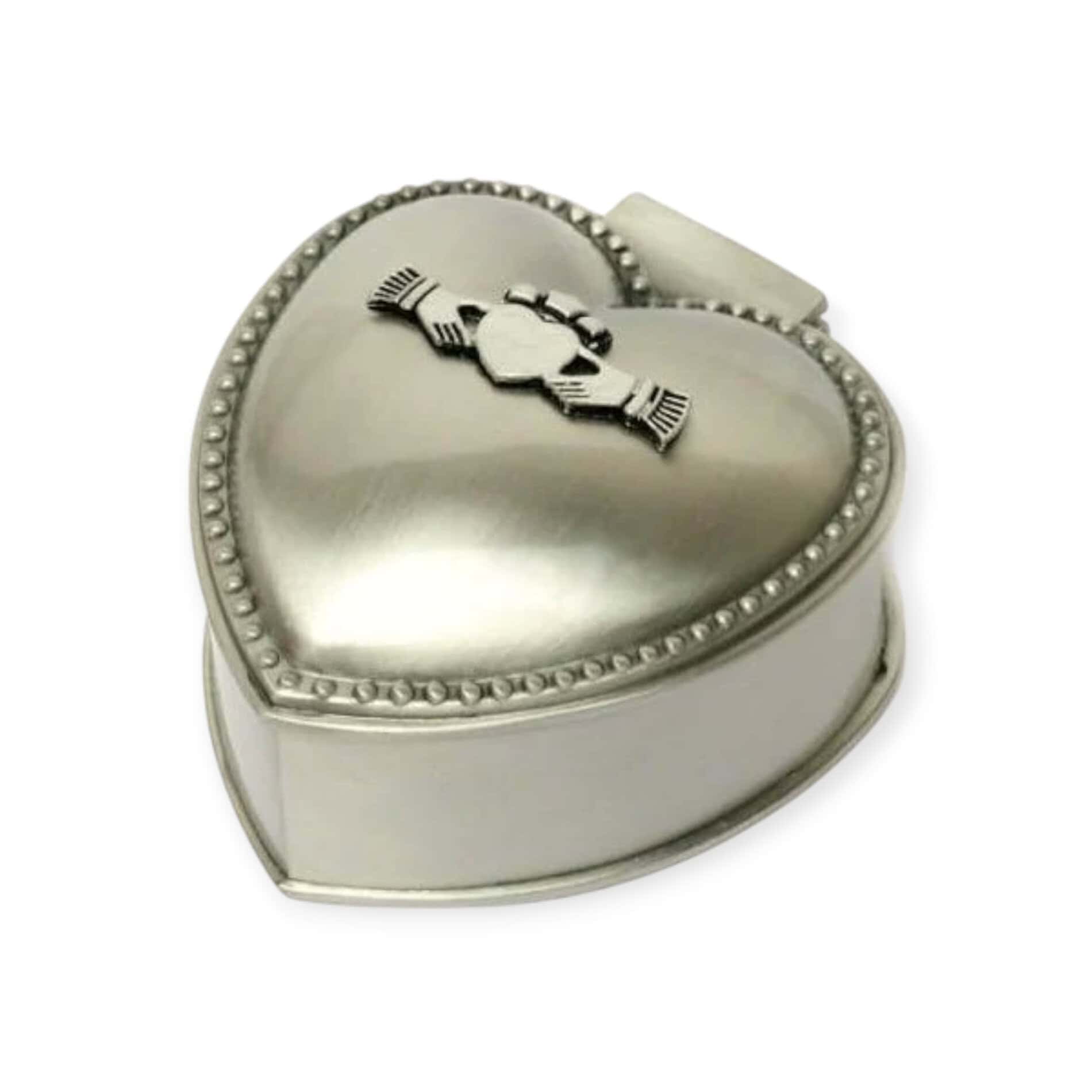 Mullingar Pewter Claddagh Heart Trinket Box – Irish Made - Irish Gifts - Image 3