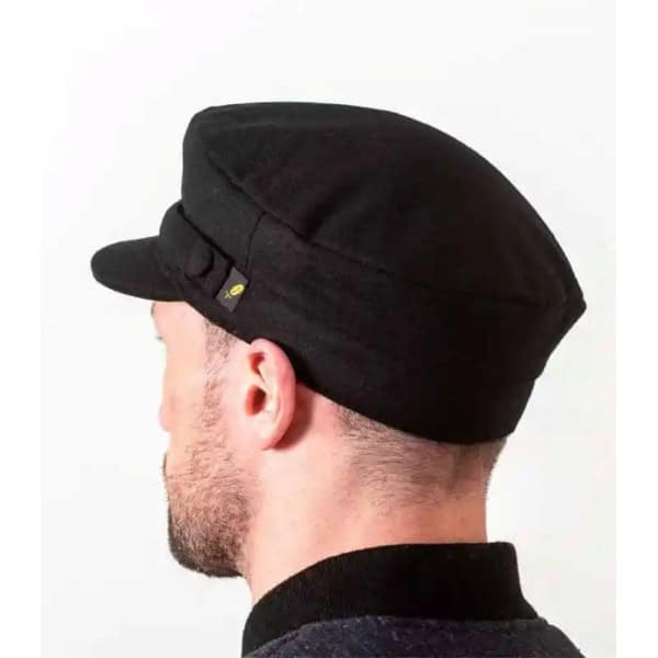 Black Melton Skipper Cap - Hatman of Ireland - Hats | Caps | Clothing - Image 1
