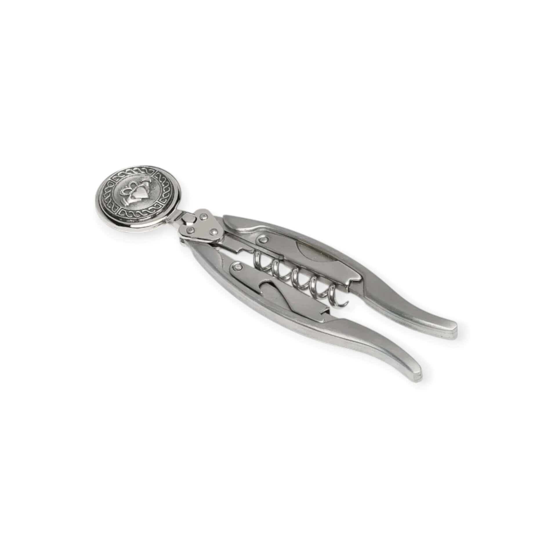 Claddagh Winged Corkscrew – Handmade by Mullingar Pewter - Accessories - Image 1