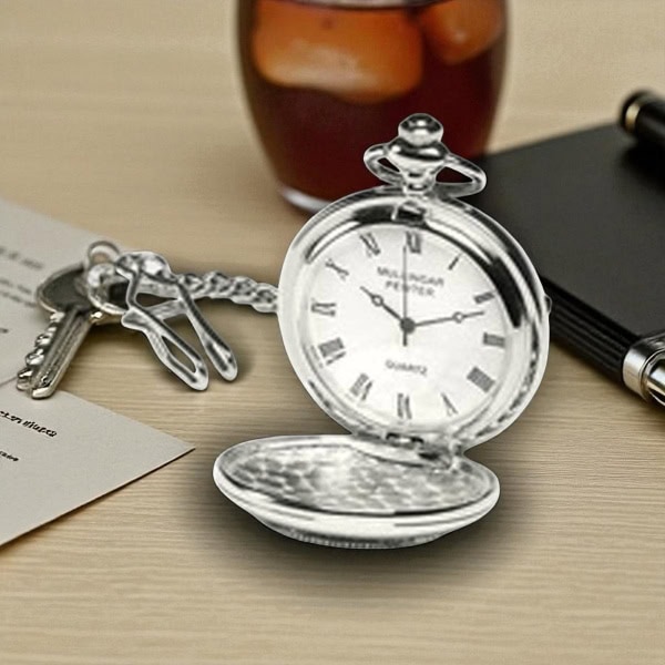 Mullingar Pewter Pocket Watch – Celtic Spirals Design - Irish Gifts - Image 1