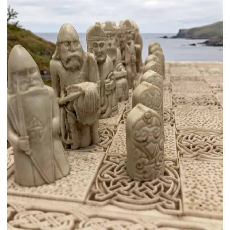 Isle of Lewis Chess Set – Historic Viking Replica with Irish Connection - Irish Gifts - Image 1