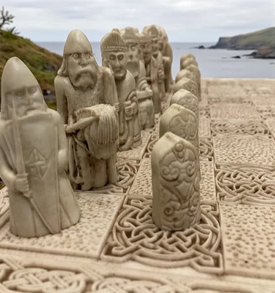 Isle of Lewis Chess Set – Historic Viking Replica with Irish Connection - Irish Gifts - Image 1