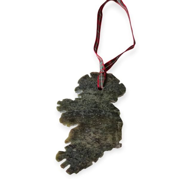 Connemara Marble Irish Map Ornament – Handmade Irish Christmas Gift - Accessories