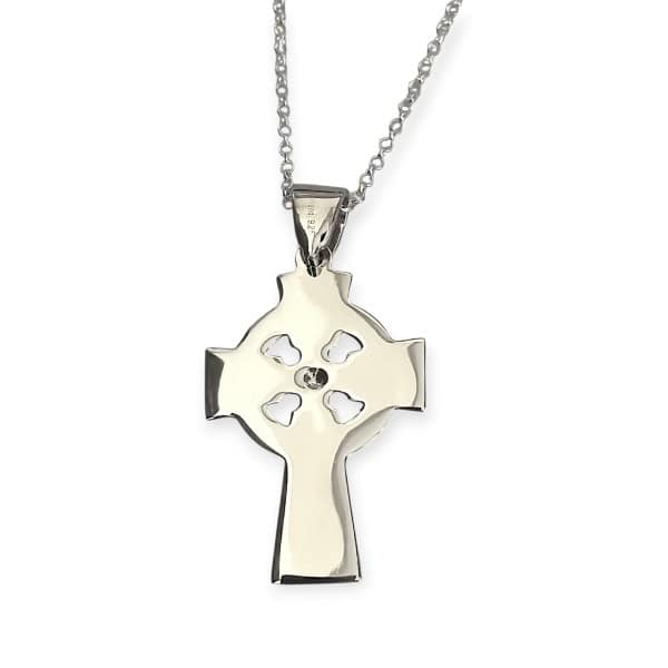 Silver Celtic Cross - Ardagh Chalice - Medium - Communion Gifts - Image 2
