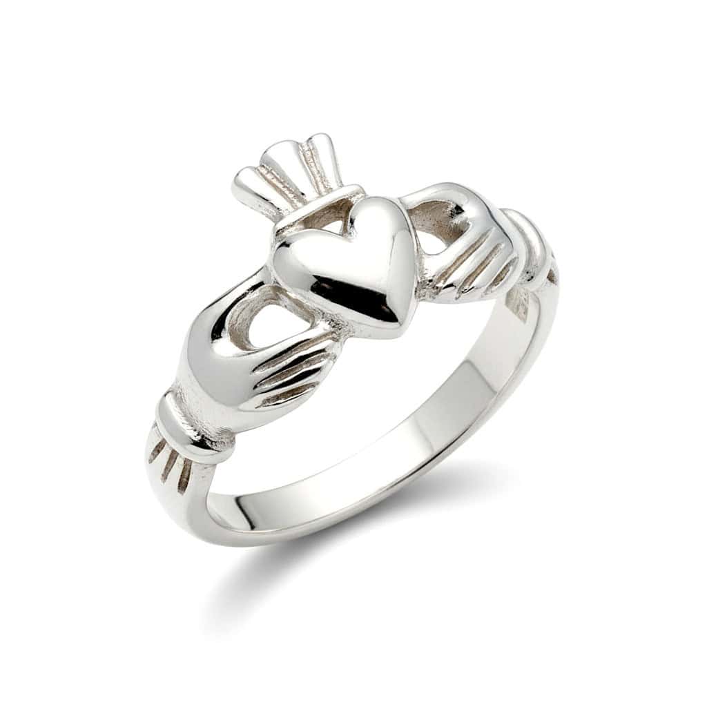 The “Erne” Sterling Silver Claddagh Ring by Fadó Jewellers - St Patricks Day