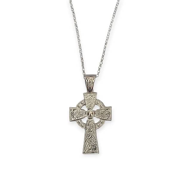 Silver Celtic Cross - Ardagh Chalice - Medium - Communion Gifts