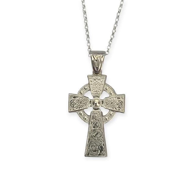 Silver Celtic Cross - Ardagh Chalice - Medium - Communion Gifts - Image 1