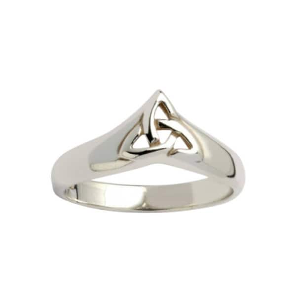 Irish Silver Trinity Knot Ring - St Patricks Day - Image 1
