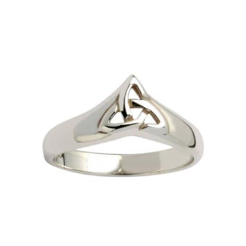 Sterling Silver Trinity Knot Ring – Fadó Jewellers, Ireland - St Patricks Day - Image 1