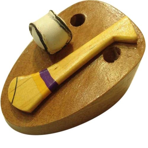Hurling Penholder - Wexford Purple and Gold - Decorative Bar Stuff