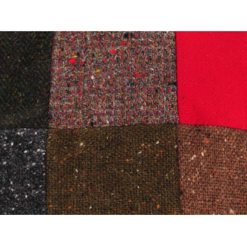 Donegal Tweed Flat Cap - Patchwork Red Patch - Donegal Tweed - Image 1