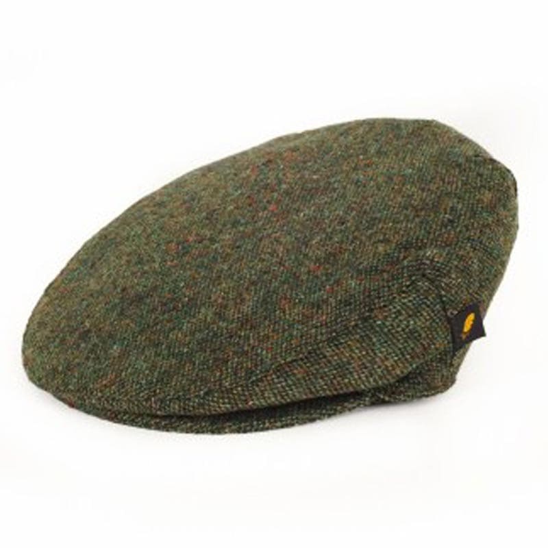 Donegal Tweed Flat Cap - Salt and Pepper Green - Donegal Tweed - Image 1