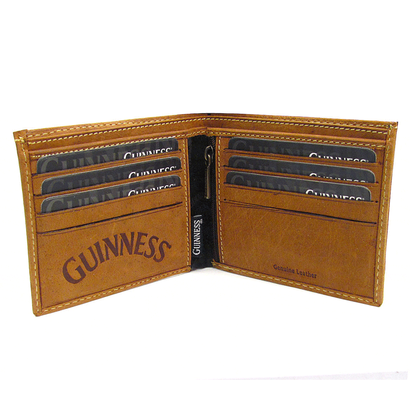 Guinness Brown Leather Wallet – Wings Collection - Accessories - Image 1