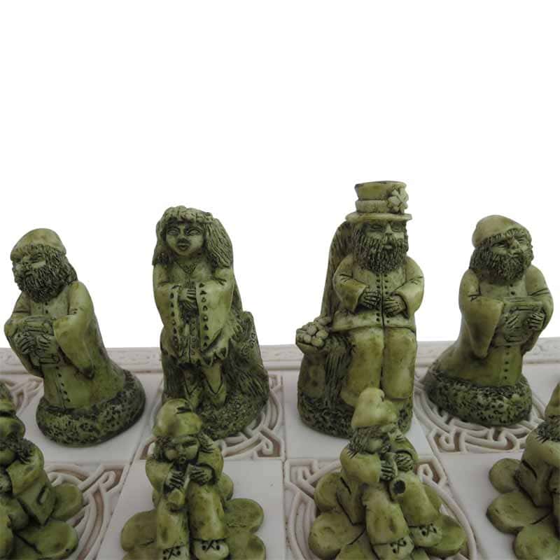 Leprechaun Wee Folk Chess Set – Irish vs Scottish Fantasy Game - Accessories