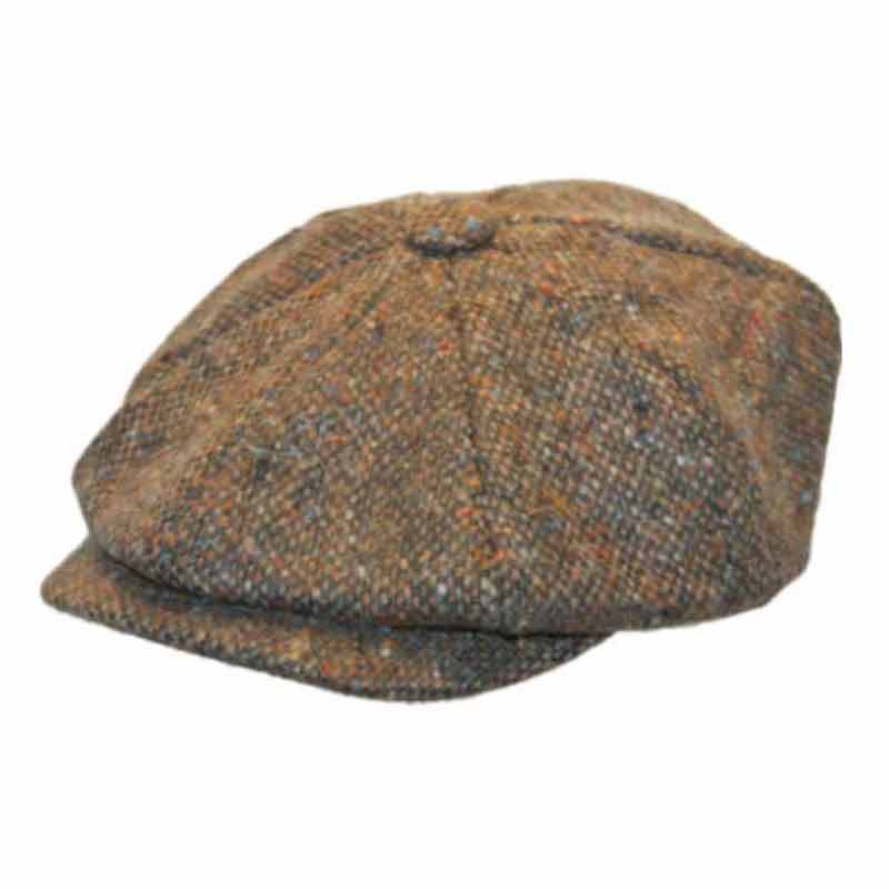 Donegal Tweed Newsboy Cap - Brown Salt and Pepper - Scholar - Donegal Tweed - Image 1