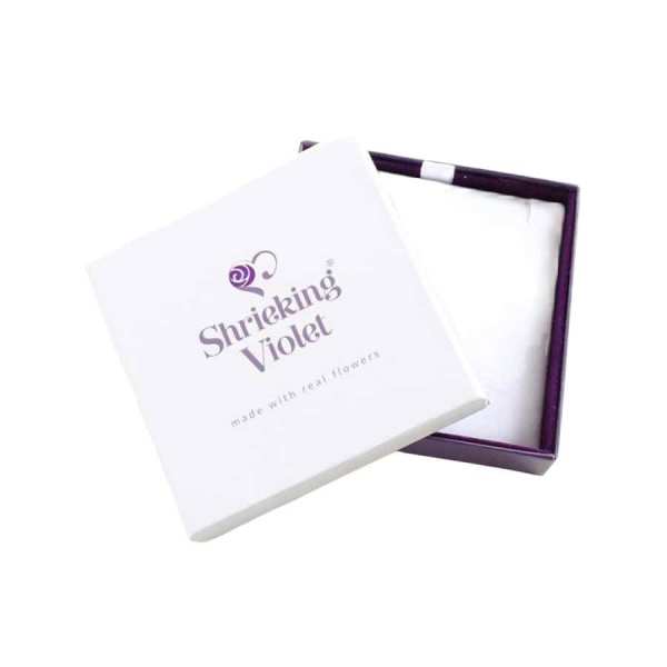 Shrieking Violet Forget-Me-Not Pendant – Silver Circle Design - Irish Gifts - Image 2