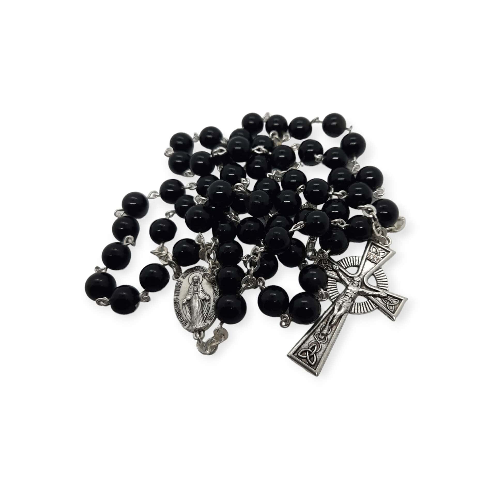 Obsidian Black Rosary Beads – 8mm - Accessories